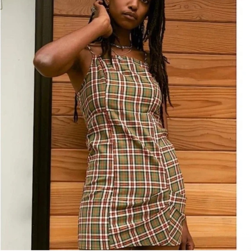 Urban Outfitters Multicolor Plaid Mini Dress